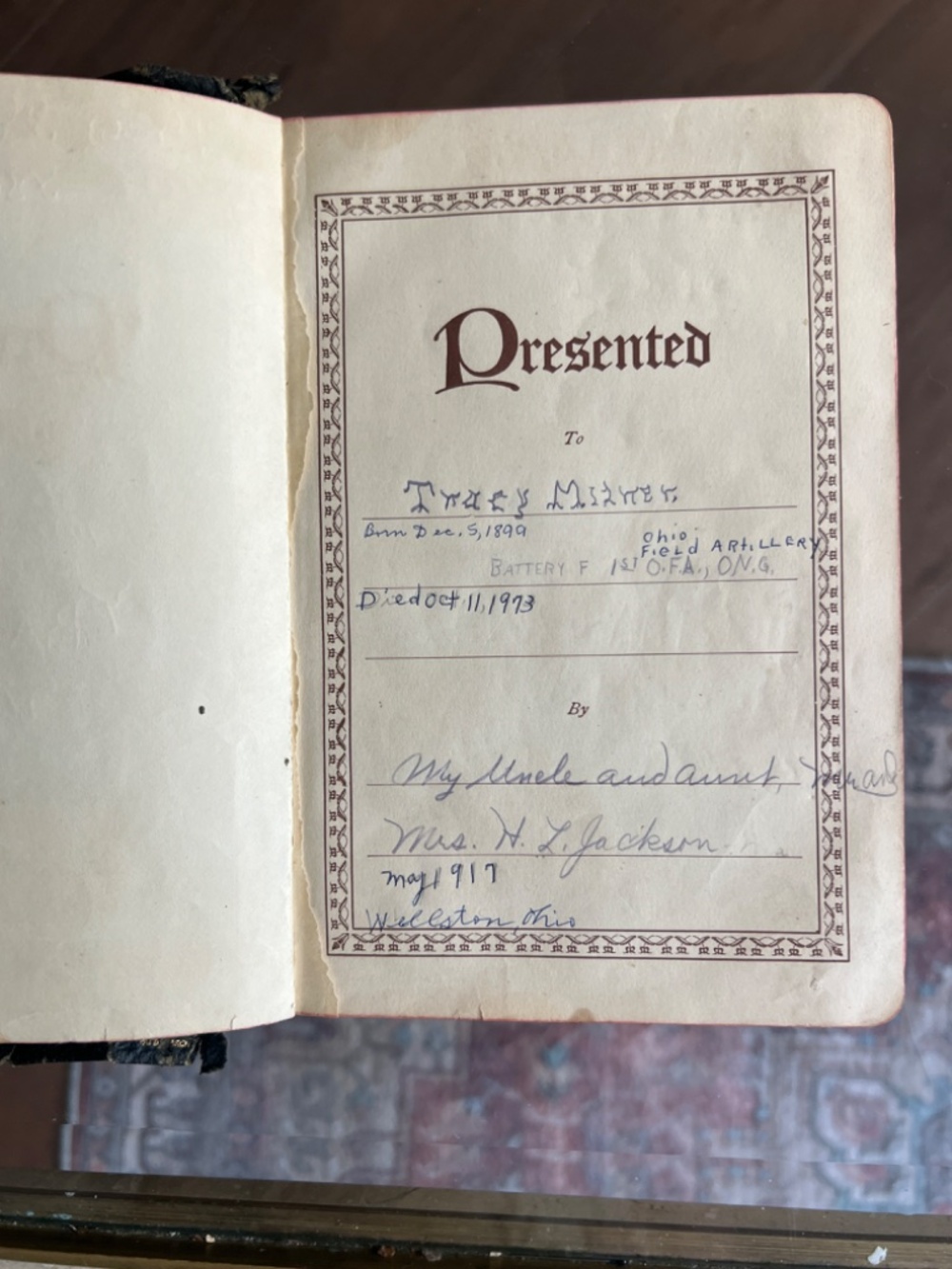1910 Leather Holy Bible - Picture 3 of 7